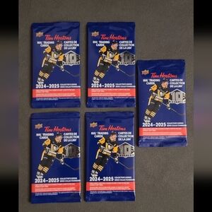 5x Tim Hortons Upper Deck NHL Trading Cards 2024-2025 10th Edition Sealed Packs